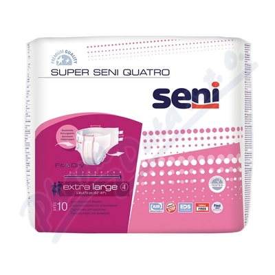 Seni Super Quatro inkon.plenkové kalhotky XL 10ks