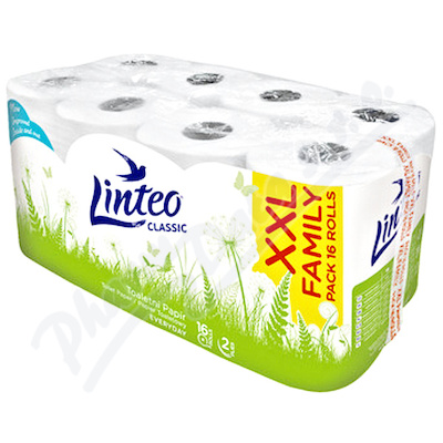 Linteo ClassicToaletní papír 2vrstvý bílý 16rolí