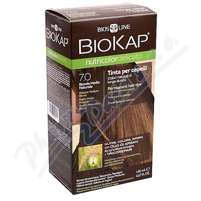 BIOKAP Barva na vlasy 7.0 Blond přír.střední 140ml