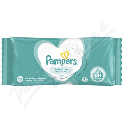Pampers Sensitive čistící ubrousky 52ks
