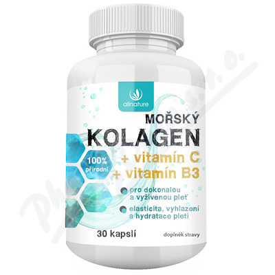 Allnature Mořský kolagen+vit.C+vit.B3 cps.30