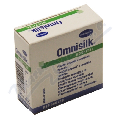 Náplast Omnisilk bílé hedvábí 1.25cmx9.2m/1ks