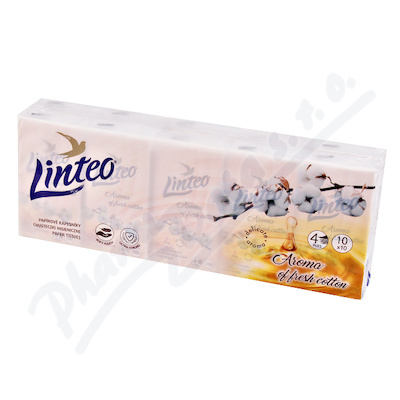 Linteo Papírové kapes.sv.vůně bavlny 4vrst.10x10ks