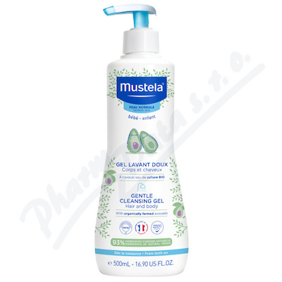 Mustela Jemný čist.tělový/vlasový gel 500ml repack