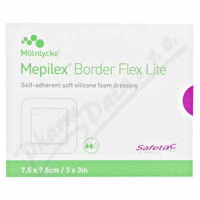 Mepilex Border Flex Lite pěn.s.krytí 7.5x7.5cm 5ks
