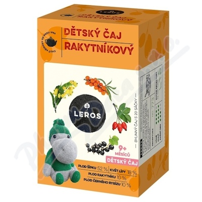 LEROS Dětský čaj Rakytníkový 9m 20x2g