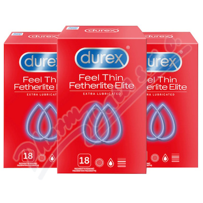 DUREX Feel Thin Extra Lubr.prezervativ 54ks (2+1)