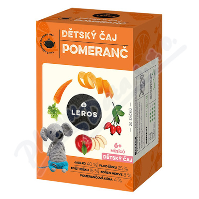 LEROS Dětský čaj Pomeranč 6m 20x2g
