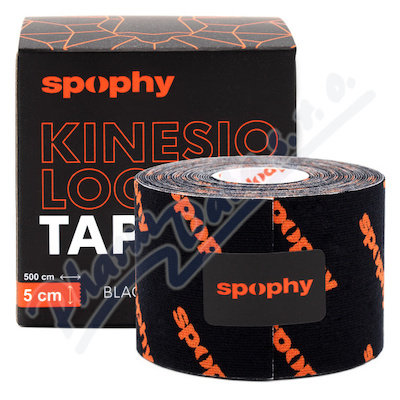 Spophy Kinesiology Tape Black tejp.páska 5cmx5m