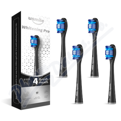 USMILE Whitening Pro Brush Head Black 4ks