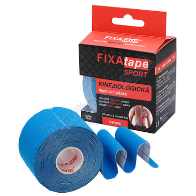 FIXAtape STRIPS sport tejp.páska 25x5cm mix 20ks