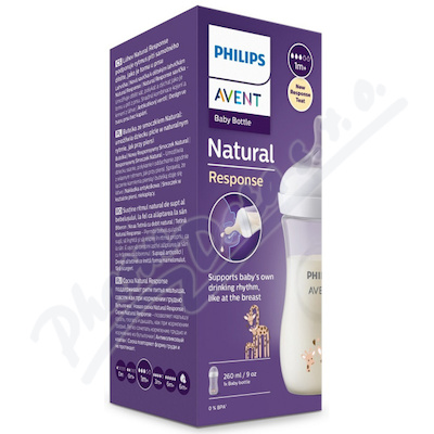 Philips AVENT Láhev Natural Resp.260ml 1m+ žirafa