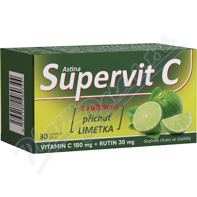 Astina Supervit C s rutinem limetka tbl.30