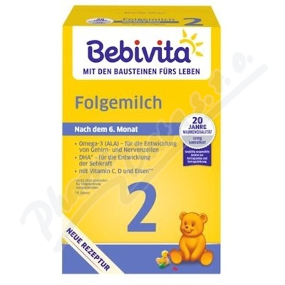 Bebivita 2 mléčná kojenecká výživa 6+m 500g