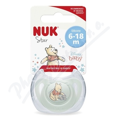 NUK Dudlík Star DISNEY Medv.Pú 6-18m.BOX Mix motiv