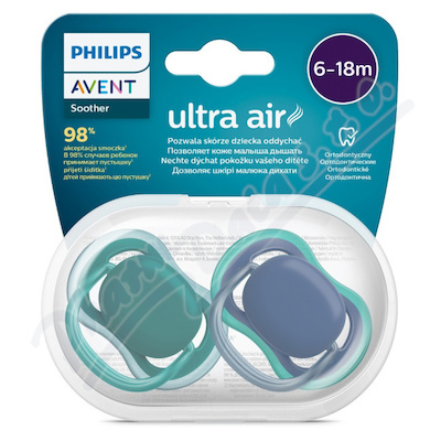 Philips AVENT Šidít.Ultra air 6-18m chlapec 2ks