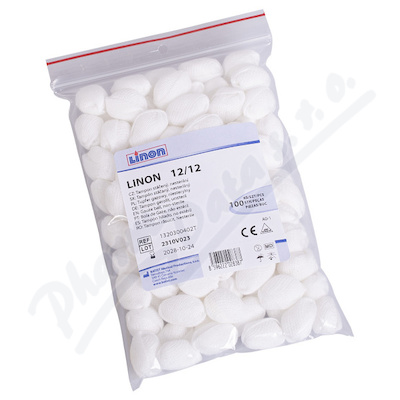LINON tampon stáčený nesterilní 12/12cm 100ks