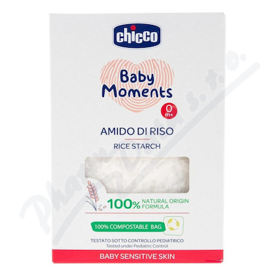 CHICCO Baby Moments Škrob do koupele Sensit.250g