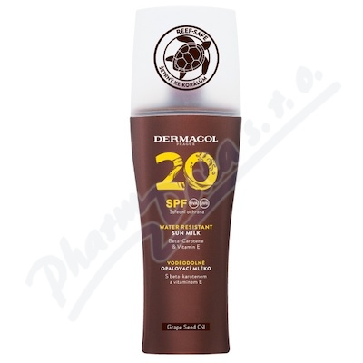 Dermacol Opalovací mléko voděod.spray SPF20 200ml