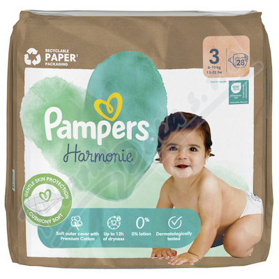 Pampers Harmonie 3 plenky 6-10kg 28ks