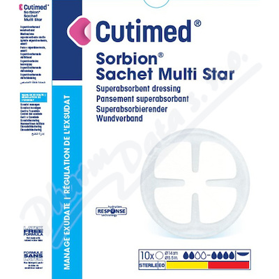 Cutimed Sorbion MultiStar superab.kr.pr.14cm 10ks