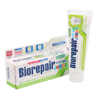 Biorepair Junior 6-12 zubní pasta máta 75ml