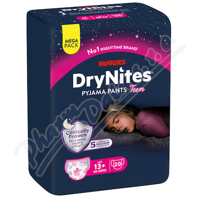 DryNites natah.kalh.dív.MEGA 13+let/48-60kg/20ks