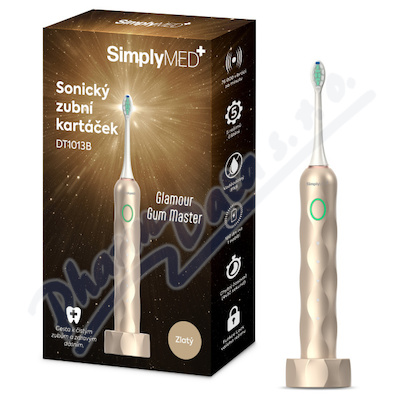 SimplyMed Sonický zubní kartáček DT1013B zlatý
