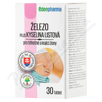 Edenpharma Železo plus Kyselina listová tbl.30