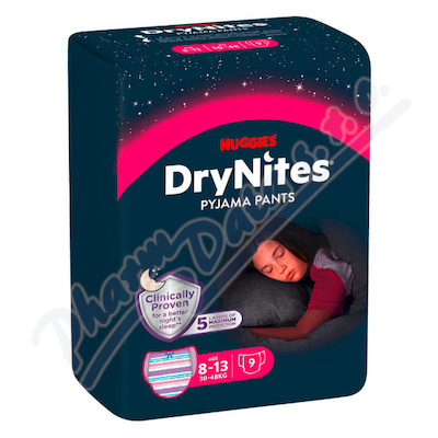 DryNites natah.kalhotky dívky 8-13let/30-48kg/9ks