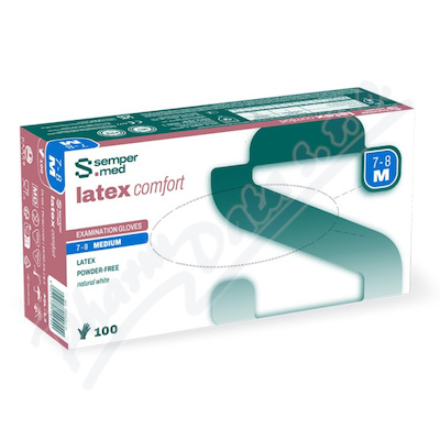 Rukavice vyš.Sempermed LatexComfort nepudr.M/100ks