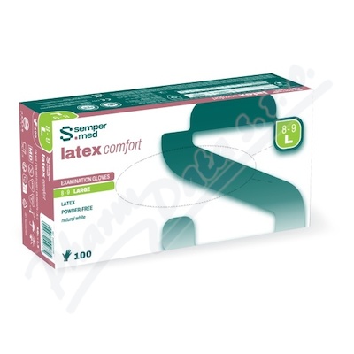 Rukavice vyš.Sempermed LatexComfort nepudr.L/100ks