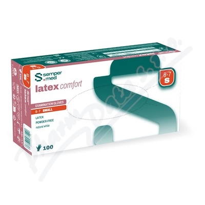 Rukavice vyš.Sempermed LatexComfort nepudr.S/100ks