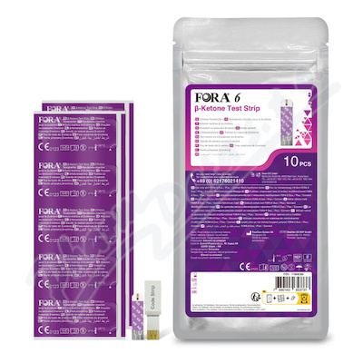 FORA 6 B-ketonové test.proužky ACS053 10ks