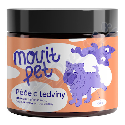MOVit PET Péče o Ledviny s příchutí masa tbl.100