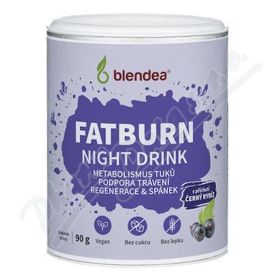 Blendea Fatburn Night Drink černý rybíz 90g
