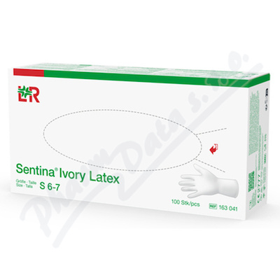 Rukavice vyšetřovací Sentina Ivory latex S 100ks