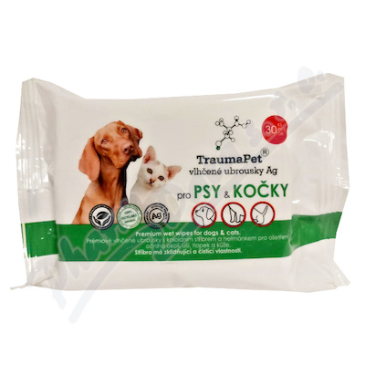 TraumaPet Premium wet wipes for dogs&cats 30ks