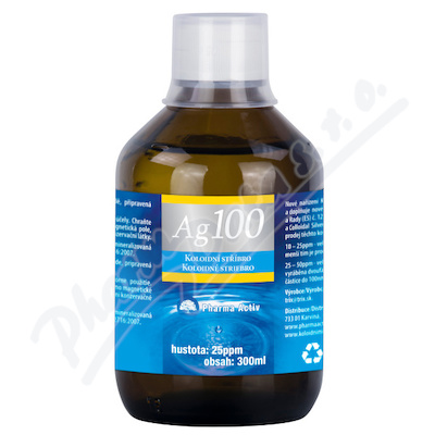 Koloidní stříbro Ag100 25ppm 300ml