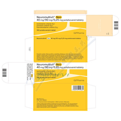 Neuromultivit Neo 40mg/90mg/0.25mg tbl.flm.100
