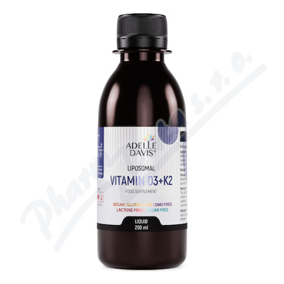 Adelle Davis Lipozomal vitamin D3+K2 200ml