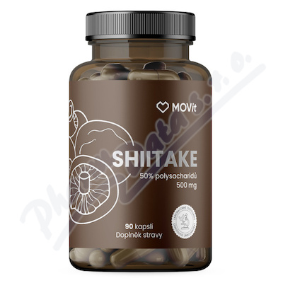 MOVit Shiitake 50% polysacharidů 500mg cps.90
