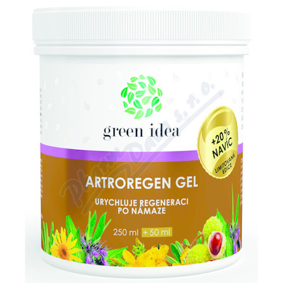 Green idea Artroregen gel 250ml+50ml 20% NAVÍC