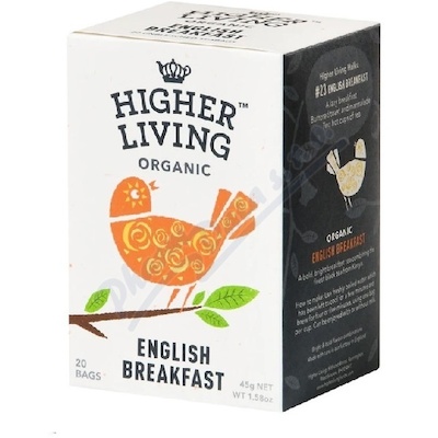 Higher Living čaj English Breakfast BIO 20x2.25g