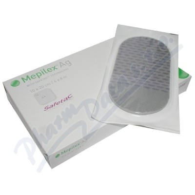 Mepilex Ag antimikr.pěn.silik.krytí 10x20cm 5ks