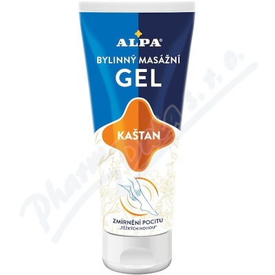 Alpa bylinný masážní gel kaštan 100ml