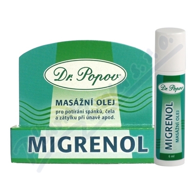 Dr.Popov Migrenol roll-on masážní olej 6ml