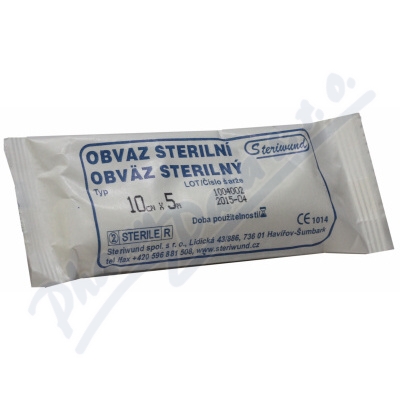 Obin.hydrofil.pletené ster.10cmx5m Steriwund