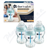 Tommee Tippee Nat.Start Lahev pomalá 260ml 0m+3ks