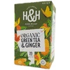 H&H Zelený čaj se zázvorem BIO 20x1.5g